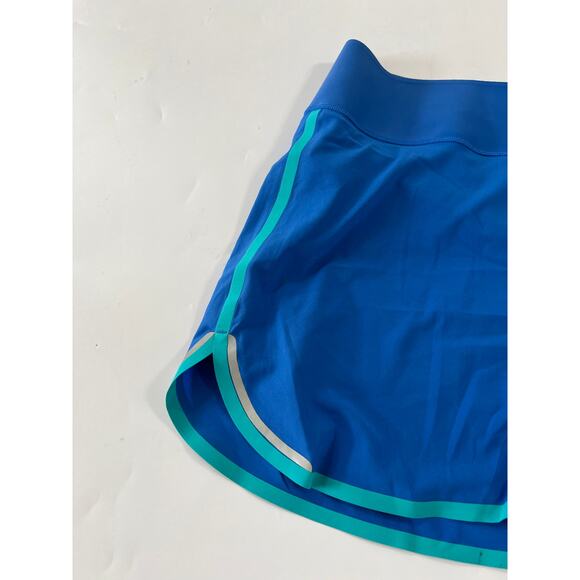 Brooks Running Mini Skort Skirt Womens Large Blue Athleisure Tennis Golf - Picture 9 of 13